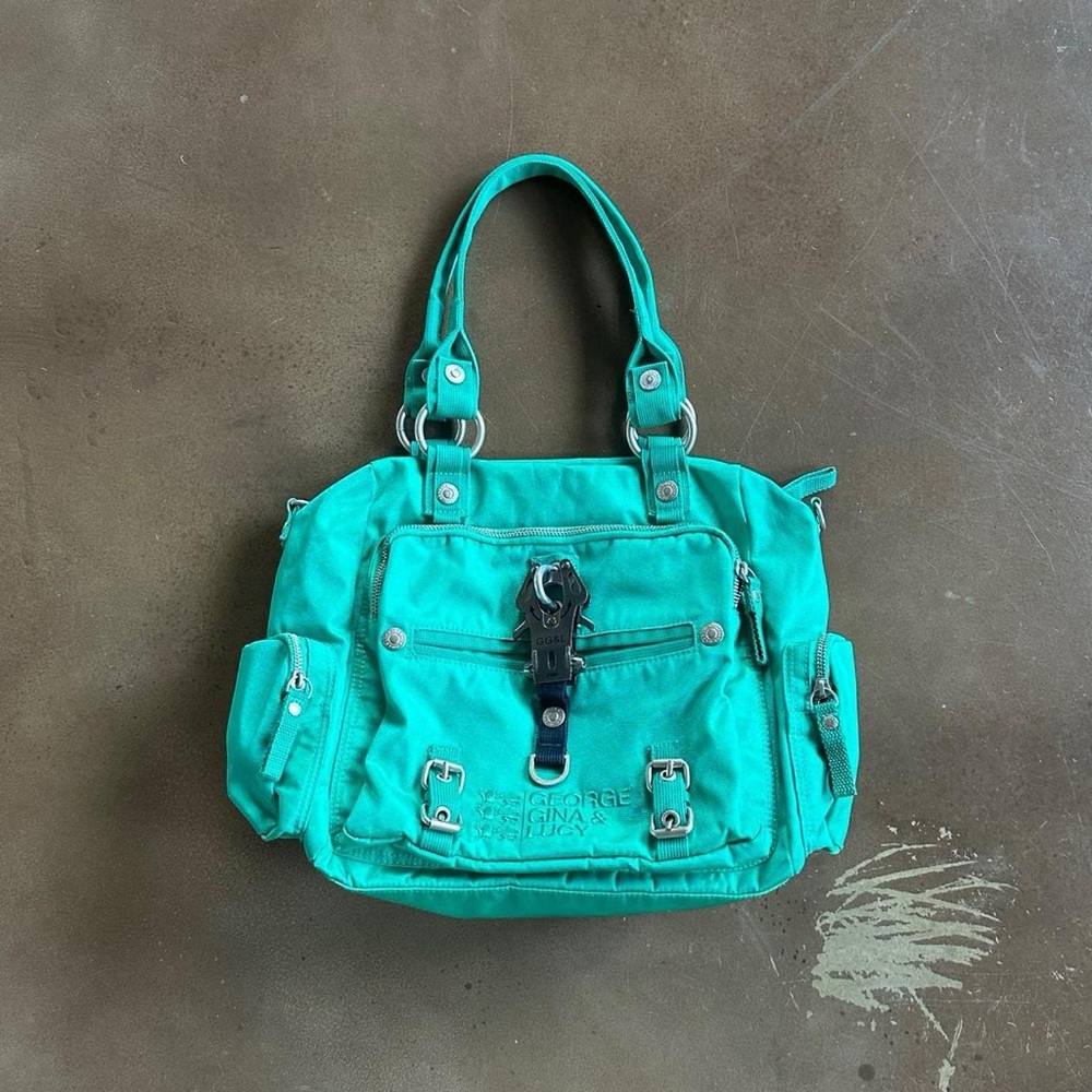 GG&L GEORGE GINA & LUCY teal shoulder bag